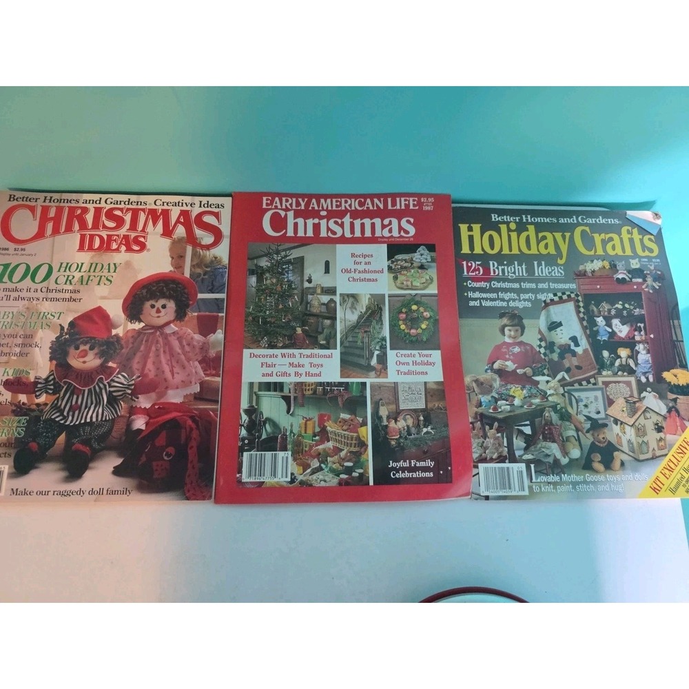 CHRISTMAS IDEAS Better Homes And Gardens 1986,87,90 Magazine